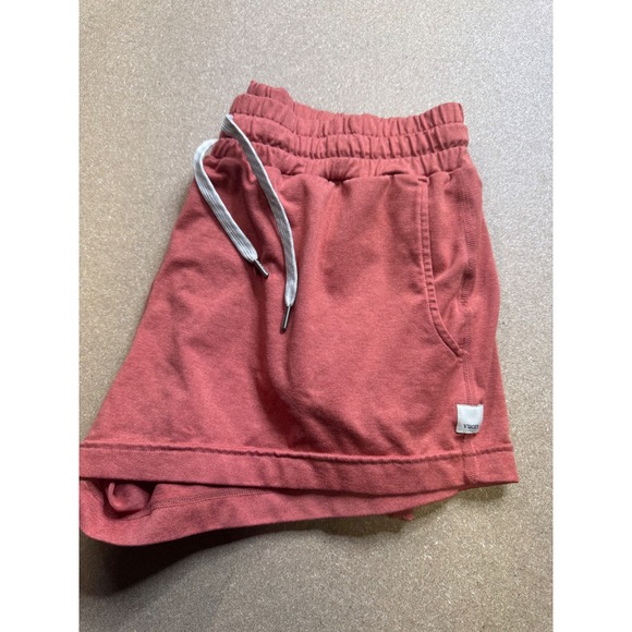 Vuori Women Coral Heather Performance Athletic Shorts Size M Drawstring Pockets - Picture 3 of 8